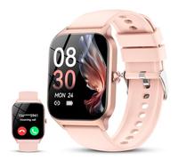 CASCHO Smartwatch Donna, 1.85'' Orologio Smartwatch Donna con Chiamate Bluetooth/Assistente Vocale AI, 115+ Sportive Smart Watch con Contapassi/Sonno/Cardiofrequenzimetro,IP68 Rosa rosa