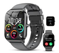 CASCHO Smartwatch Donna Uomo, 1.85'' Orologio Smartwatch Uomo con Chiamate Bluetooth/Assistente Vocale AI, 115+ Sportive Smart Watch con Contapassi/Sonno/Cardiofrequenzimetro, IP68 Fitness Tracker