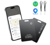 CASCHO Wallet Tracker Card Thin 0.06in, Localizzatore di Portafoglio Ricaricabile Compatibile con Apple Dov'è(solo iOS), IP68 Impermeabile Air Smart Tag Card per Valigie/Borse/Passaporto/Chiavi, V