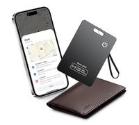 CASCHO Wallet Tracker Card Thin 0.06in, Localizzatore di Portafoglio Ricaricabile Compatibile con Apple Dov'è(solo iOS), IP68 Impermeabile Air Smart Tag Card per Valigie/Borse/Passaporto/Chiavi