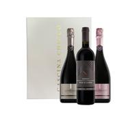 Cascina Chicco Rocche di Castelletto, Metodo Classico Extra Brut Cuvée Zero Rosé, Metodo Classico Extra Brut Cuvée Zero Barolo DOCG 3 bottiglie da 0,75 ℓ, Cofanetto