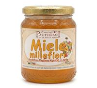 Cascina PARTEGIANI LE API DI ANNA E STEFANO Miele Millefiori di primavera con tarassaco e fiori di campo Italiano Piemonte, Naturale, Non Pastorizzato, Grezzo, Artigianale (500 Grammi)