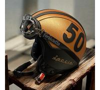 Casco 50 Special vintage in pelle personalizzabile Compatibile Lambretta