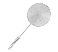 Casco a ragno a maglia fine - Colander da cucina in acciaio inox, skimmer manico lungo, setaccio separatore grasso, colino da forno robusto | Pasta gnocchi per verdure