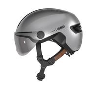 Casco Ciclismo Urban Abus Hud-Y ACE Gleam Silver Taglia:M