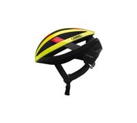 Casco abus viantor neon giallo rosso