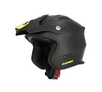 Casco Acerbis Jet Aria 2206 Nero Opaco/Giallo Fluo Moto Scooter