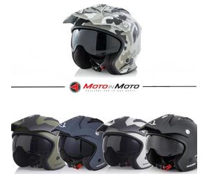 Casco Acerbis Jet Aria Con Visiera Parasole e Visierino a Scomparsa