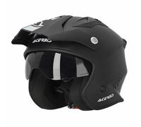 CASCO ACERBIS JET ARIA ECE 2206 STREET URBAN NERO OPACO MATT MOTO TRIAL SCOOTER