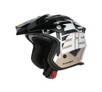 Acerbis Aria Sport Casco Jet, nero-marrone, taglia XS per maschi