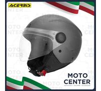 Acerbis Casco Jet Brezza Metallic – Aperto, Grigio scuro opaco, L Uomo