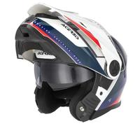 Acerbis Rider Logo Elmetto, bianco-rosso-blu, taglia M per maschi
