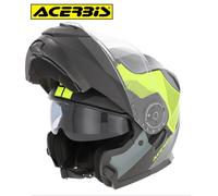 CASCO ACERBIS SEREL INTEGRALE MODULARE TOURING STRADA NERO/GIALLO CON VISIERINO
