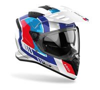 Casco adventure Airoh Bandit Horn white gloss taglia M