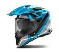 Casco Adventure Airoh Commander 2 Mavick Blu Ceruleo XL Blu
