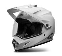 Bell MX-9 Adventure MIPS Solid Casco da motocross, bianco, taglia 2XL