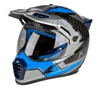Klim Krios Pro Casco Motocross, grigio-blu, taglia 3XL