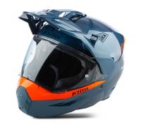 Casco Adventure Klim X1 Alpha Carbonio Petrol/Strike Arancio3XL Petrol,Strike Arancio