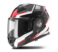 LS2 Casco Moto Modulare FF901 Advant X Spectrum ECE 22.06 Nero/Bianco/Rosso Taglia L