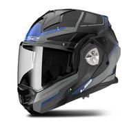LS2, Casco Moto Modulare ADVANT X SPECTRUM Black Titanium Blue, XXXL