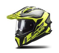 Casco Adventure LS2 MX701 Explorer Alter Opaco Nero Opaco/Giallo Alta Visibilità3XL Nero Opaco,Giallo Alta Visibilità