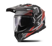 Casco Adventure LS2 MX702 Pioneer II Block Grigio/RossoXXL Grigio,Rosso