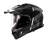 LS2, Casco Moto Cross PIONEER II HILL Matt Black White, XXL