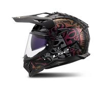 LS2, Casco Moto Cross PIONEER II RANGI Gloss Black, M