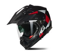 Casco Crossover Nolan N70-2 X RUVIDO 342 Nero / Grigio / Rosso Taglia:M