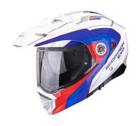 Scorpion ADX-2 Kamps Casco da enduro, bianco/blu/rosso, Taglia XXL (62/63)