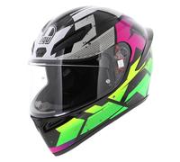 Casco AGV K1 S Punkpulse nero lucido viola verde