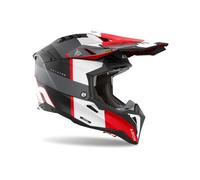 CASCO AIROH AVIATOR 3 MONARCH ROSSO E GRIGIO OPACO AV3M16 CROSS OFF ROAD