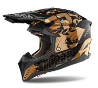 CASCO AIROH AVIATOR 3 TC222 THE LEGEND CHROME GLOSS AV3LTC17 CROSS OFF ROAD ATV