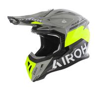 Casco Airoh Aviator Ace 2 MX Fury grigio lucido nero giallo