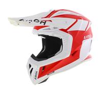 Casco Airoh Aviator Ace 2 MX Iron bianco lucido rosso