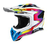 Casco Airoh Aviator Ace 2 MX Sunrise bianco lucido arcobaleno