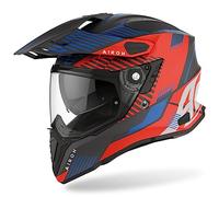 CASCO AIROH COMMANDER BOOST RED/BLUE MATT S