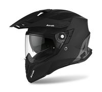 Casco Airoh Commander Nero Opaco Tricomposito Fibra, Off Road Touring Monocol...