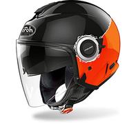 CASCO AIROH HELIOS FLUO BLACK/ORANGE GLOSS XS