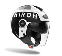 Casco Airoh HELIOS UP BIANCO lucido scooter vespa moto
