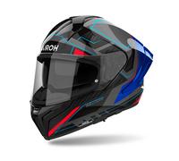 Casco AIROH MATRYX ROCKET BLUE/RED GLOSS