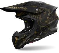 Airoh Twist 3 Titan Casco da motocross, nero, taglia L per maschi