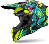 Casco Off-Road Airoh WRAAAP CYBER Yellow Matt Taglia:S