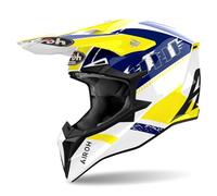CASCO AIROH OFFROAD WRAAAP FEEL YELLOW/BLUE GLOSS XXL