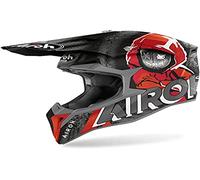 CASCO AIROH WRAAP ALIEN RED MATT M