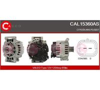 CASCO Alternatore 120A 12V adatto per PEUGEOT 207 (WA, WC) CAL15360AS