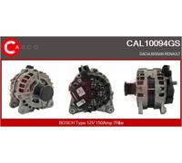 CASCO Alternatore Generatore 150 A 12 V per Renault Clio