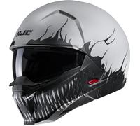 Casco aperto con maschera HJC i20 Scraw MC10SF nero-grigio L