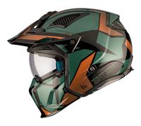 Casco aperto con maschera MT Streetfighter SV S P1R A9 nero-marrone-verde Saldi M