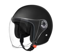 Casco Aperto Mezzo | Caschi Da Moto | Casco Di Sicurezza Anti-Collisione | Traspirante Cascos Scooter Con Visiera Parasoleper Adulti Uomo E Donna